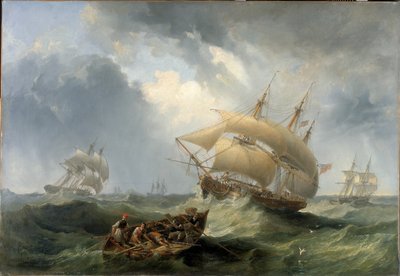 Shipping in the Open Sea by John Wilson Carmichael